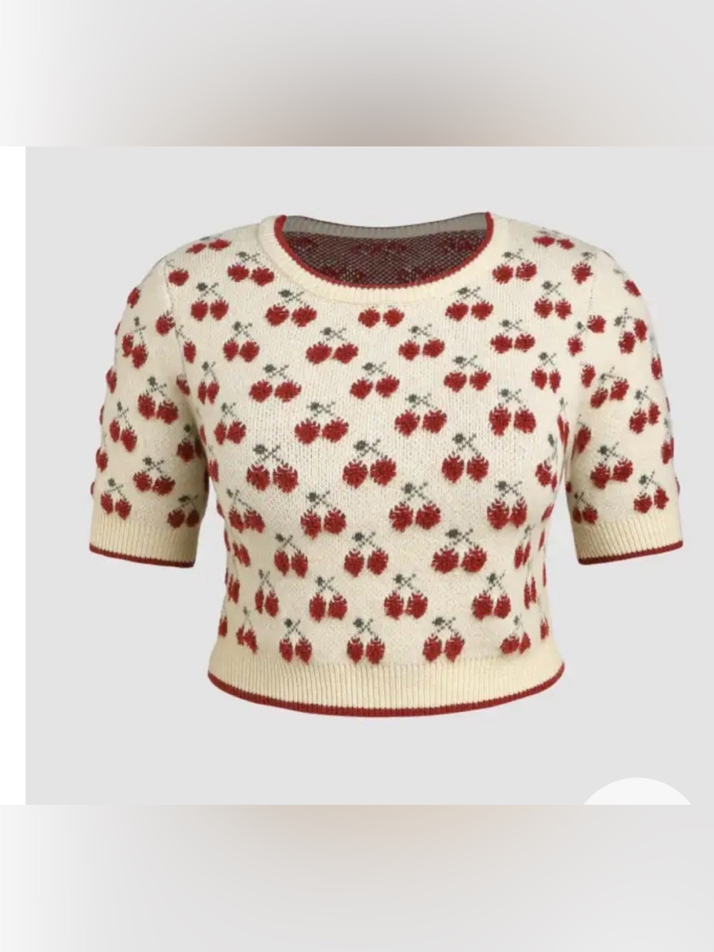Cider Cherry Cropped Sweater 🍒 🍒 - Picture 2 of 4